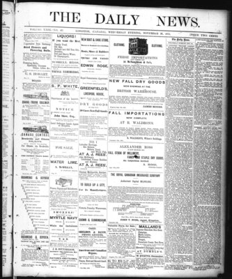 Kingston News (1868), 26 Nov 1873