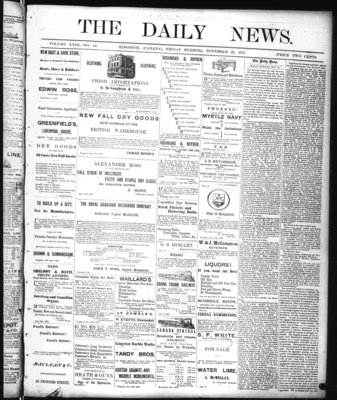 Kingston News (1868), 28 Nov 1873