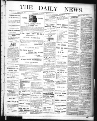 Kingston News (1868), 9 Dec 1873