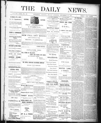 Kingston News (1868), 12 Dec 1873