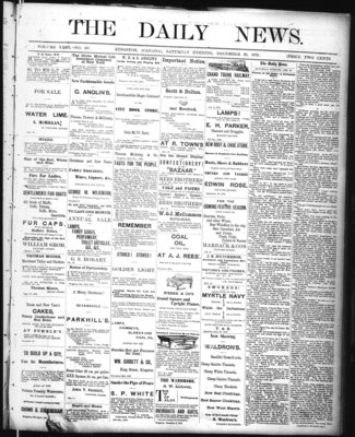 Kingston News (1868), 20 Dec 1873