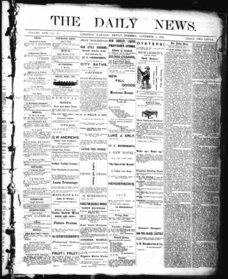 Kingston News (1868), 1 Nov 1872