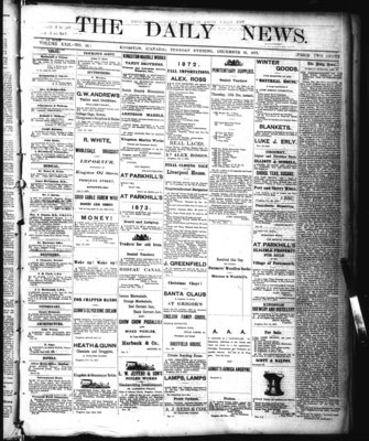 Kingston News (1868), 10 Dec 1872