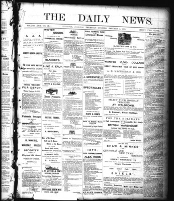 Kingston News (1868), 2 Jan 1873