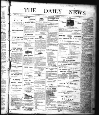 Kingston News (1868), 4 Jan 1873