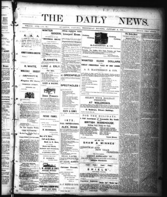 Kingston News (1868), 8 Jan 1873