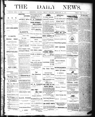 Kingston News (1868), 14 Feb 1873