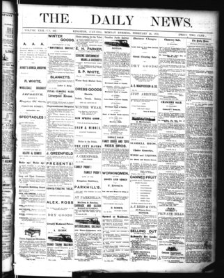 Kingston News (1868), 24 Feb 1873