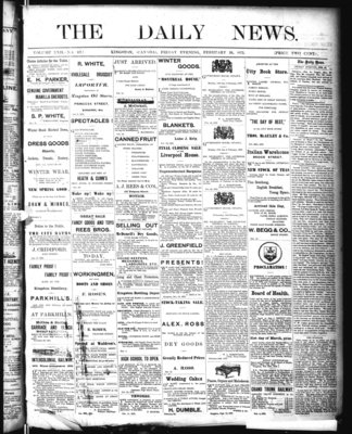 Kingston News (1868), 28 Feb 1873