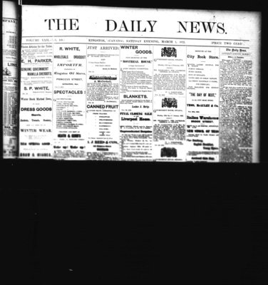 Kingston News (1868), 1 Mar 1873