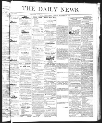 Kingston News (1868), 2 Sep 1868