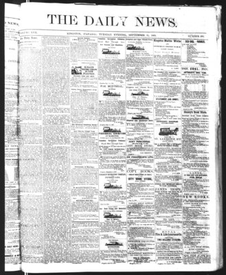 Kingston News (1868), 15 Sep 1868