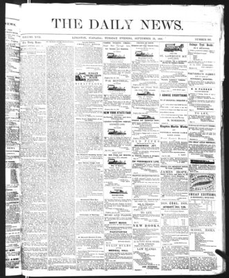 Kingston News (1868), 29 Sep 1868