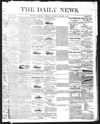 Kingston News (1868), 1 Oct 1868