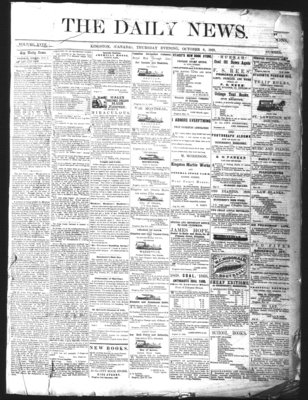 Kingston News (1868), 8 Oct 1868