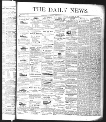 Kingston News (1868), 22 Oct 1868