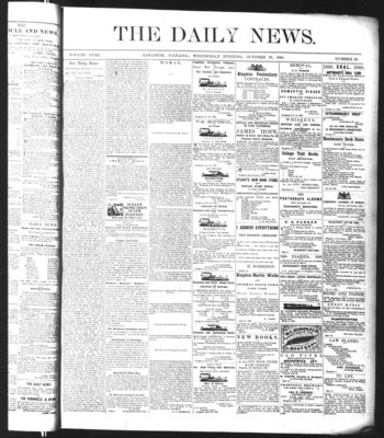 Kingston News (1868), 28 Oct 1868