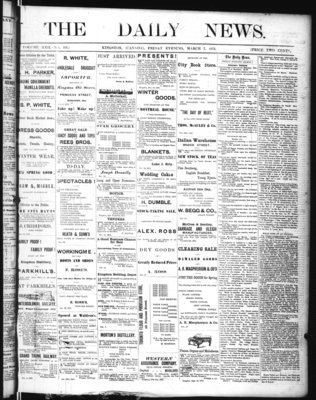 Kingston News (1868), 7 Mar 1873