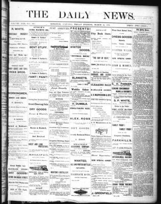 Kingston News (1868), 14 Mar 1873