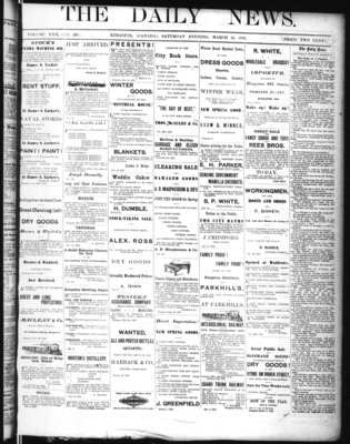 Kingston News (1868), 15 Mar 1873