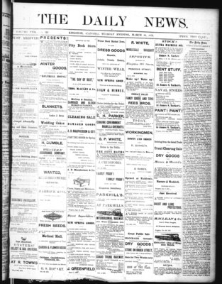 Kingston News (1868), 18 Mar 1873