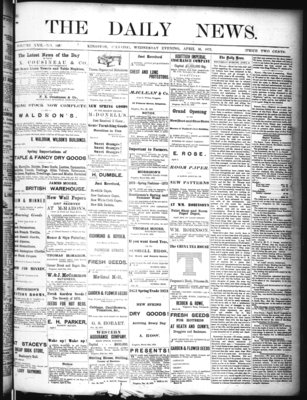 Kingston News (1868), 16 Apr 1873