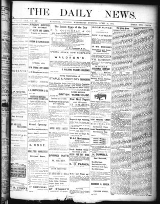 Kingston News (1868), 23 Apr 1873