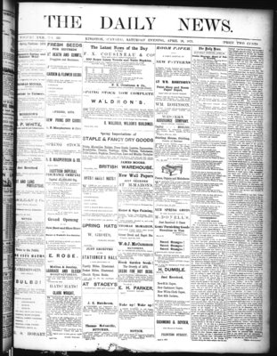 Kingston News (1868), 26 Apr 1873