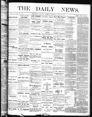 Kingston News (1868), 13 May 1873