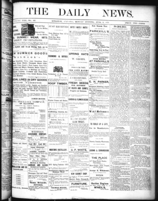 Kingston News (1868), 9 Jun 1873