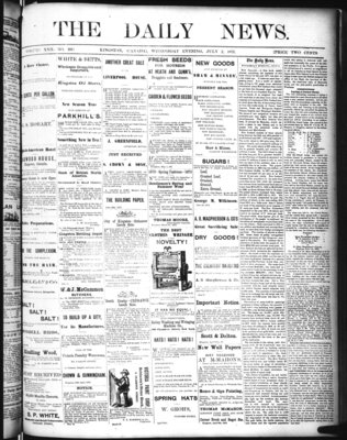 Kingston News (1868), 2 Jul 1873