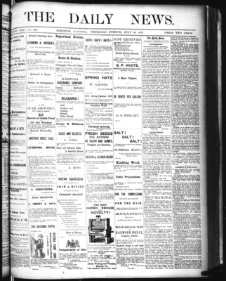 Kingston News (1868), 10 Jul 1873