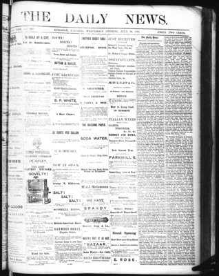 Kingston News (1868), 30 Jul 1873