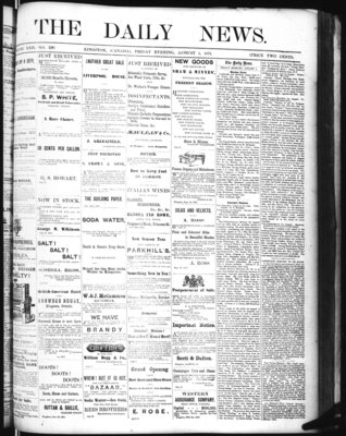 Kingston News (1868), 1 Aug 1873