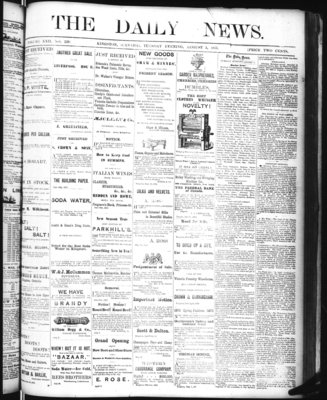 Kingston News (1868), 5 Aug 1873