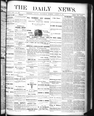 Kingston News (1868), 13 Aug 1873