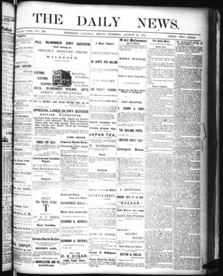 Kingston News (1868), 15 Aug 1873