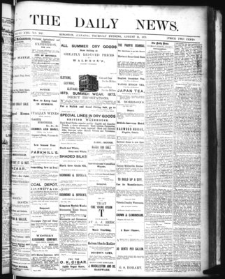 Kingston News (1868), 21 Aug 1873