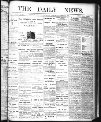 Kingston News (1868), 4 Sep 1873