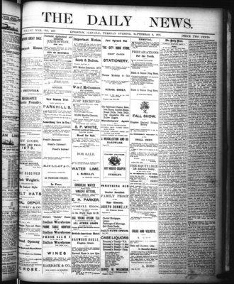 Kingston News (1868), 9 Sep 1873