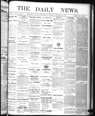 Kingston News (1868), 10 Sep 1873