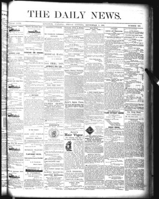 Kingston News (1868), 3 Sep 1869