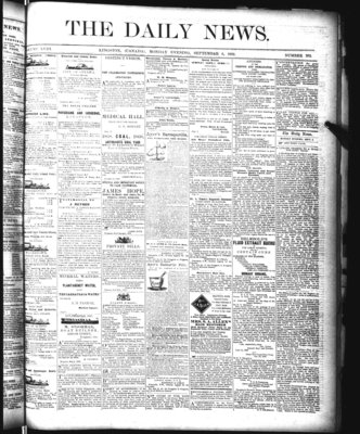 Kingston News (1868), 6 Sep 1869