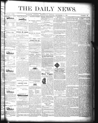 Kingston News (1868), 15 Sep 1869