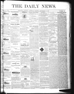 Kingston News (1868), 25 Sep 1869