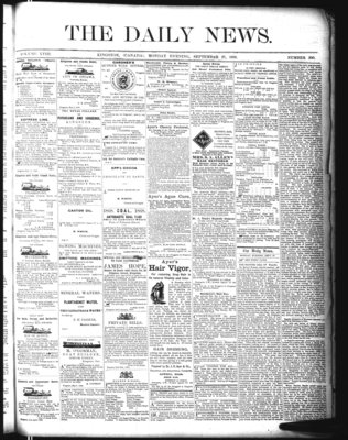 Kingston News (1868), 27 Sep 1869