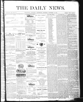 Kingston News (1868), 15 Oct 1870