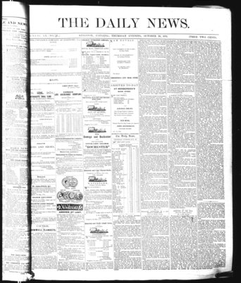 Kingston News (1868), 20 Oct 1870