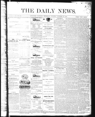 Kingston News (1868), 27 Oct 1870