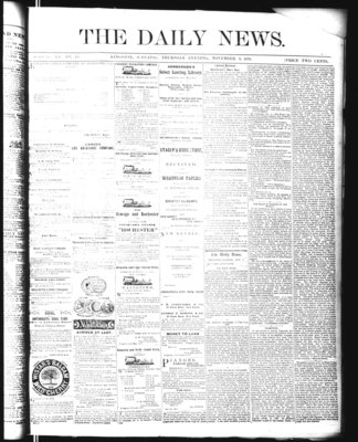 Kingston News (1868), 3 Nov 1870